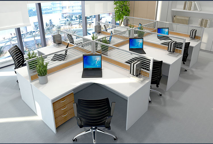 6人位屏風卡位桌